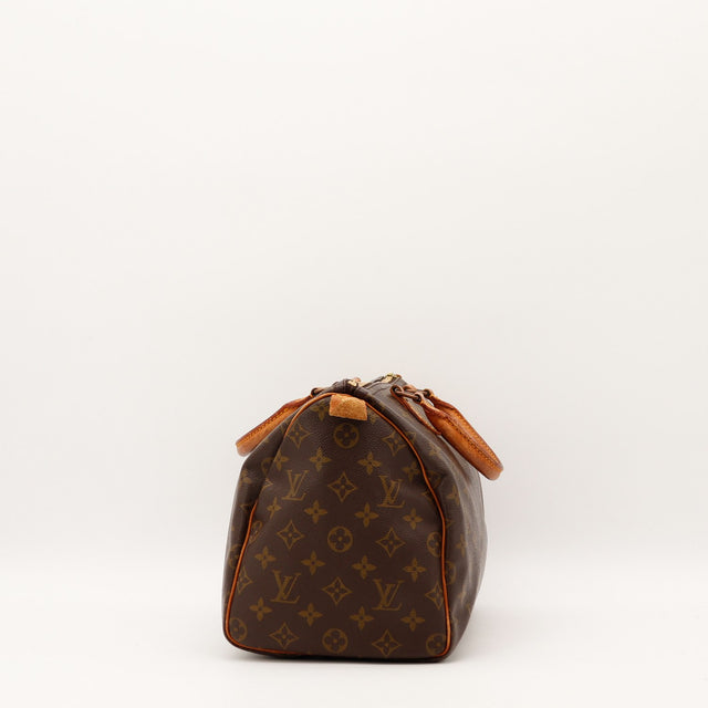 Fermeture éclair et tirette cuir Louis Vuitton Speedy 30 — AMANA Vintage