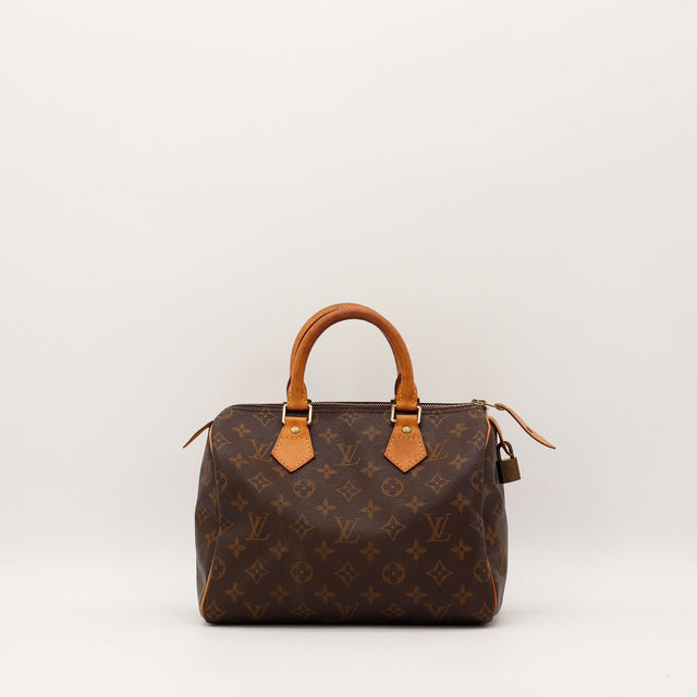 Sac Louis Vuitton Speedy 25 toile Monogram vue de face occasion authentique — AMANA Vintage