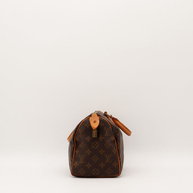 Anses patinees Louis Vuitton Speedy 25 toile Monogram occasion authentique — AMANA Vintage