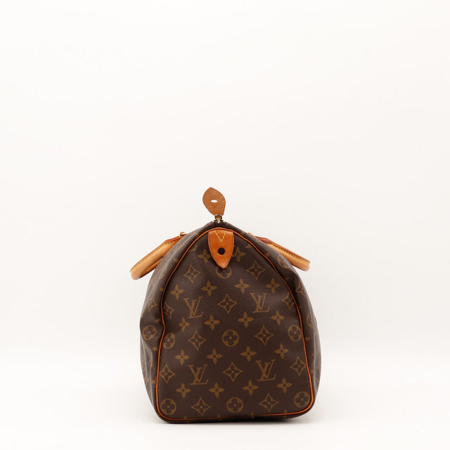 Anses cuir vachette Louis Vuitton Speedy 35 occasion authentique — AMANA Vintage