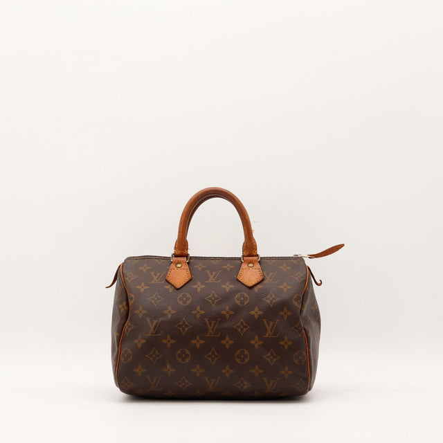 Sac Louis Vuitton Speedy 25 toile Monogram vue de face occasion authentique — AMANA Vintage