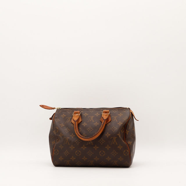 Coins Louis Vuitton Speedy 25 toile Monogram occasion authentique — AMANA Vintage
