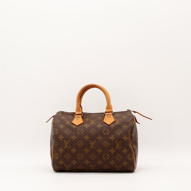 Sac Louis Vuitton Speedy 25 toile Monogram vue de face occasion authentique — AMANA Vintage