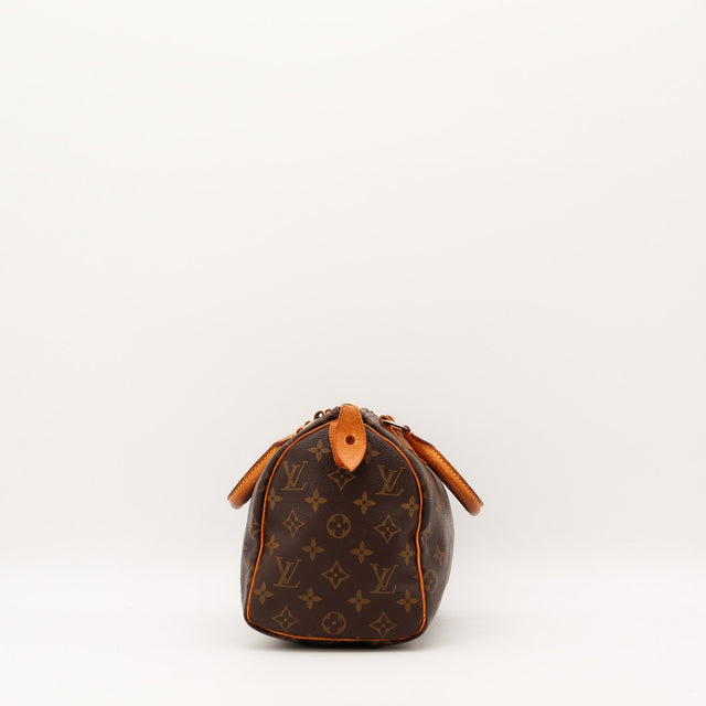 Anses vachette patinees Louis Vuitton Speedy 25 occasion authentique — AMANA Vintage