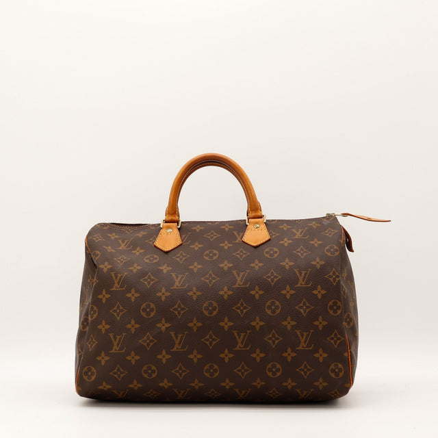 Sac Louis Vuitton Speedy 35 toile Monogram vue de face occasion authentique — AMANA Vintage