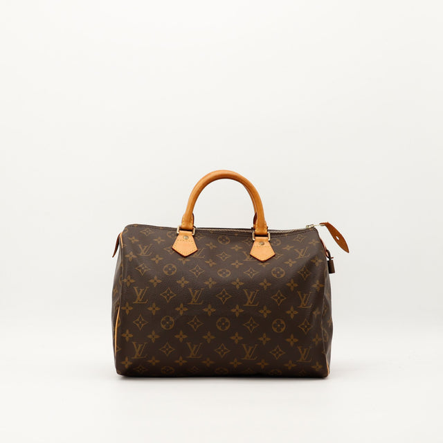 Sac Louis Vuitton Speedy 30 toile Monogram vue de face occasion authentique — AMANA Vintage