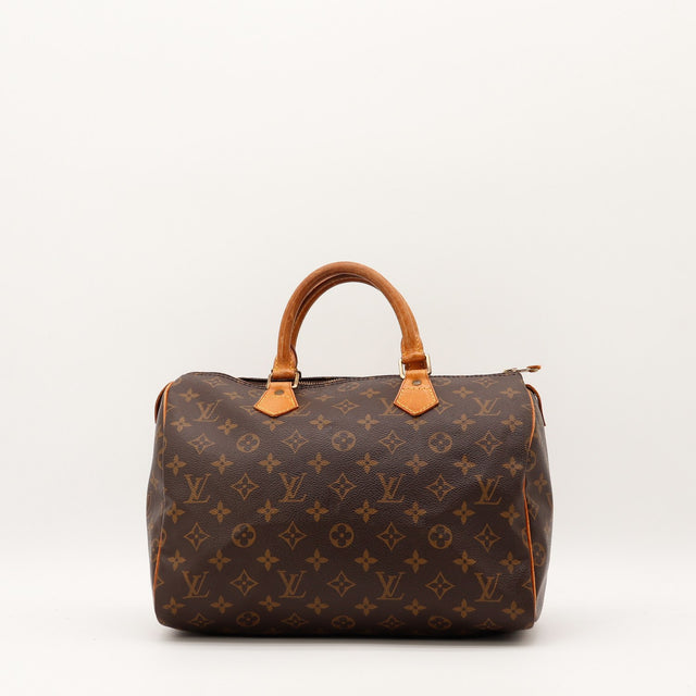 Sac Louis Vuitton Speedy 30 toile Monogram vue de face occasion authentique — AMANA Vintage