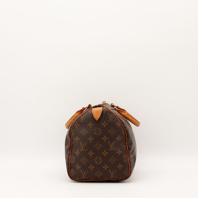 Vue de dos Louis Vuitton Speedy 30 toile Monogram occasion authentique — AMANA Vintage