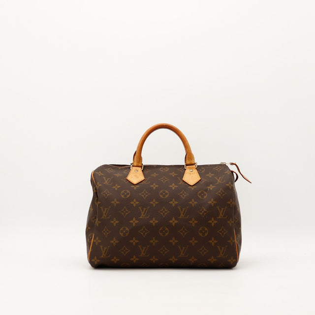Sac Louis Vuitton Speedy 30 toile Monogram vue de face occasion authentique — AMANA Vintage
