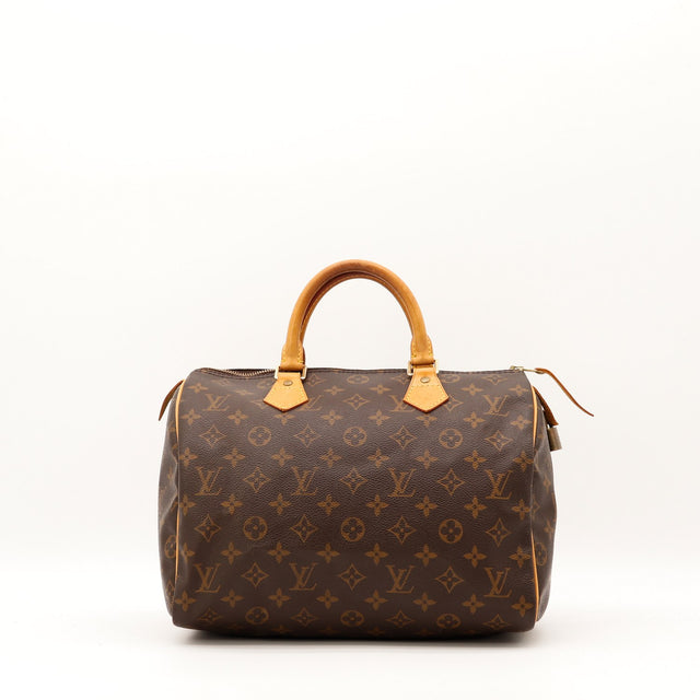 Sac Louis Vuitton Speedy 30 toile Monogramme vue de face occasion authentique — AMANA Vintage