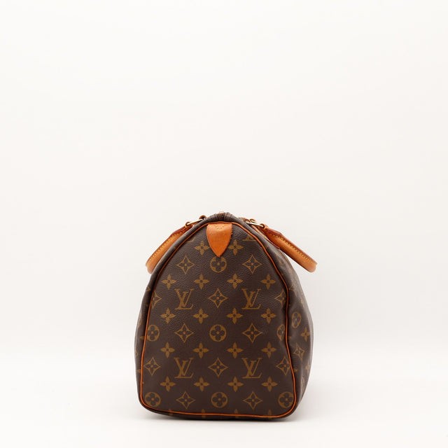 Intérieur doublure Louis Vuitton Speedy 35 toile Monogram occasion authentique — AMANA Vintage