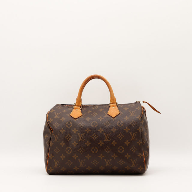 Sac Louis Vuitton Speedy 30 toile Monogramme vue de face occasion authentique — AMANA Vintage
