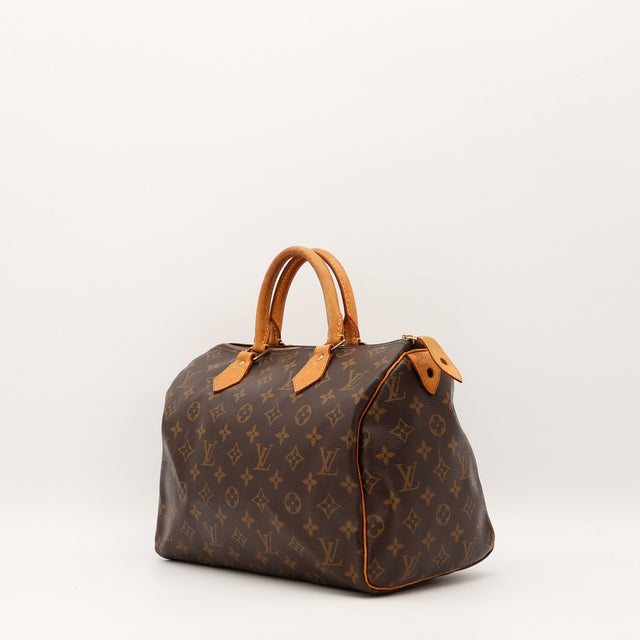 Sac Louis Vuitton Speedy 30 toile Monogramme vue de dos occasion authentique — AMANA Vintage