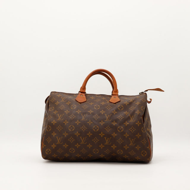 Sac Louis Vuitton Speedy 35 toile Monogram vue de face occasion authentique — AMANA Vintage