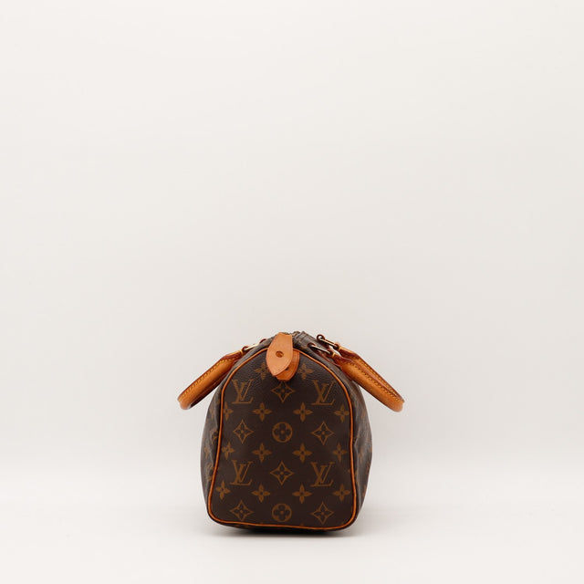 Anses vachette patinée Louis Vuitton Speedy 25 occasion authentique — AMANA Vintage