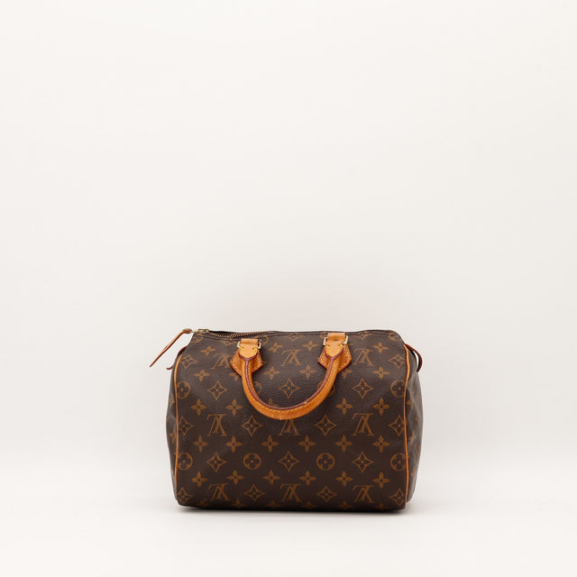 Coins avec frottements Louis Vuitton Speedy 25 toile Monogram — AMANA Vintage