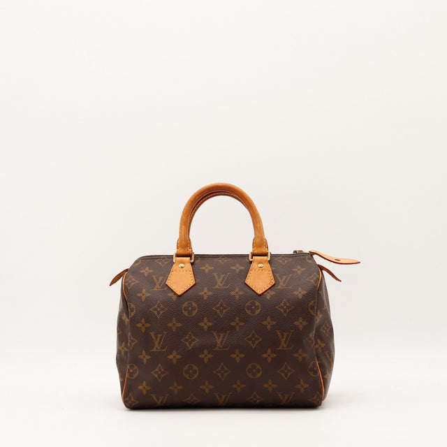 Sac Louis Vuitton Speedy 25 toile Monogram vue de face occasion authentique — AMANA Vintage