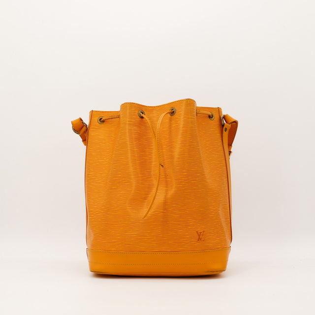 Sac Louis Vuitton Noe Epi Jaune vue de face occasion authentique — AMANA Vintage