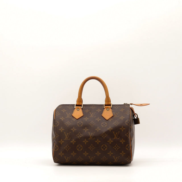 Sac Louis Vuitton Speedy 25 toile Monogram vue de face occasion authentique — AMANA Vintage