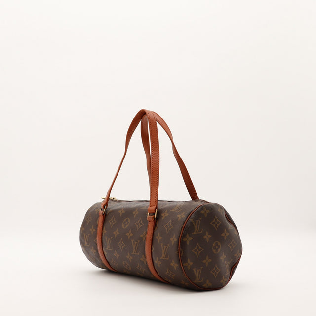 Louis Vuitton Papillon 30 vue de trois-quarts côté droit toile Monogramme — AMANA Vintage