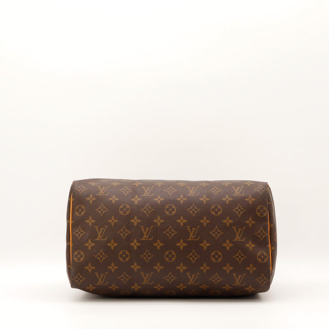 Tirette cuir Louis Vuitton Speedy 35 Monogram — AMANA Vintage