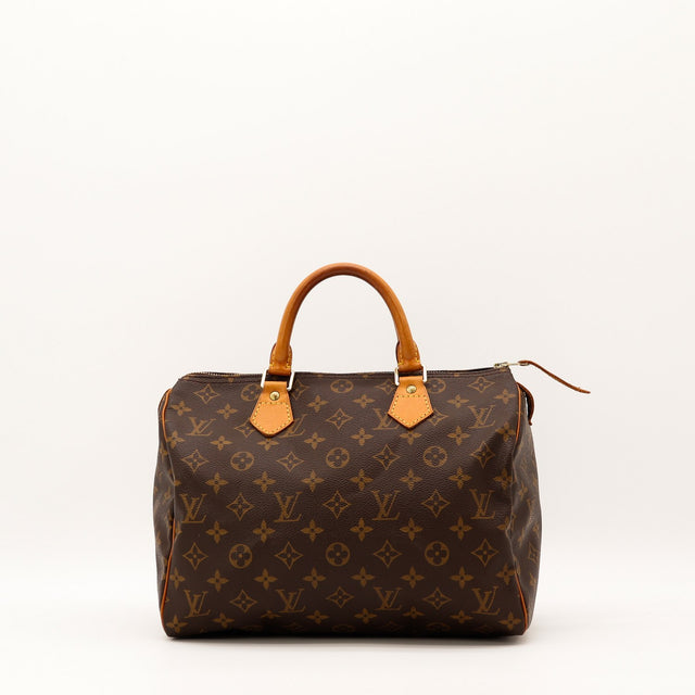 Sac Louis Vuitton Speedy 30 toile Monogram vue de face occasion authentique — AMANA Vintage