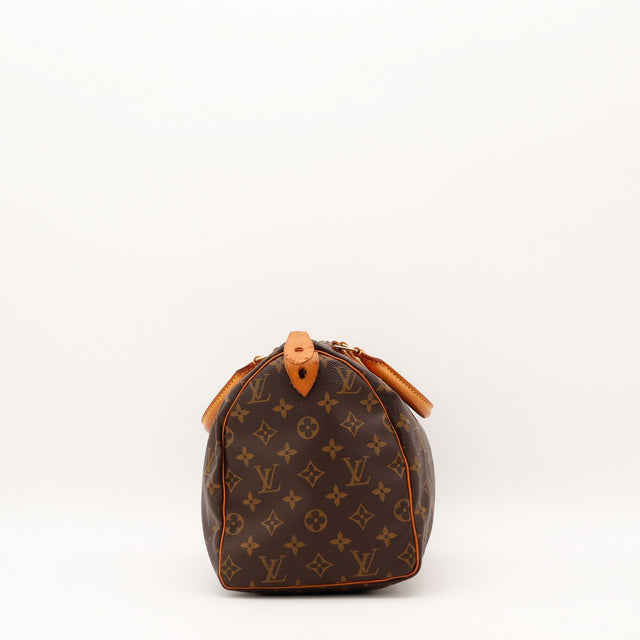 Coins et frottements Louis Vuitton Speedy 30 toile Monogram occasion authentique — AMANA Vintage