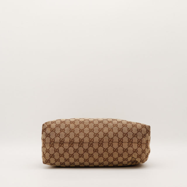Fond du Hobo Gucci toile monogrammée beige occasion — AMANA Vintage