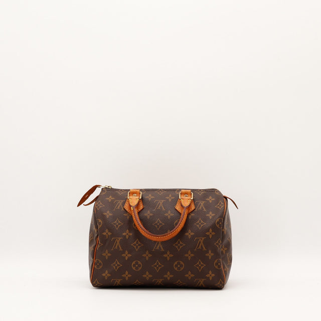 Détail curseurs et tirette Louis Vuitton Speedy 25 occasion authentique — AMANA Vintage