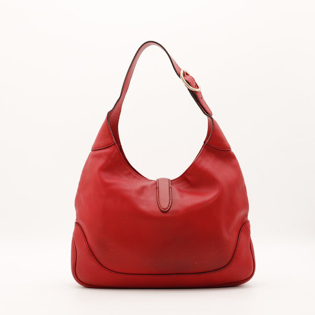 Gucci New Jackie rouge vue de dos cuir lisse occasion — AMANA Vintage