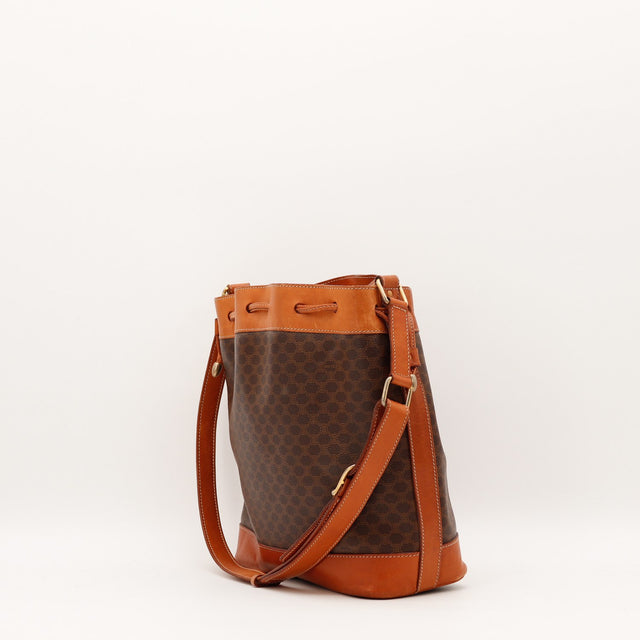 Détail coins frottements Céline Seau Macadam marron — AMANA Vintage