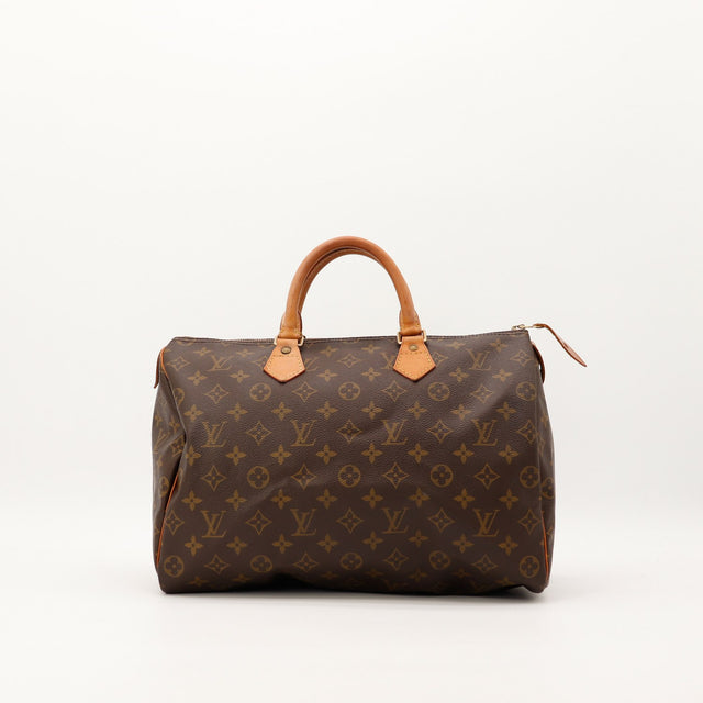 Sac Louis Vuitton Speedy 35 toile Monogram vue de face occasion authentique — AMANA Vintage