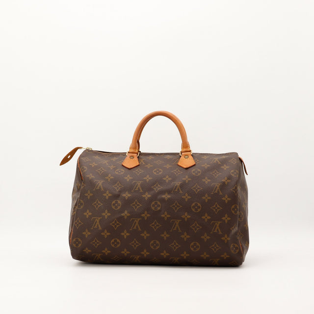 Vue arriere Louis Vuitton Speedy 35 toile Monogram occasion — AMANA Vintage