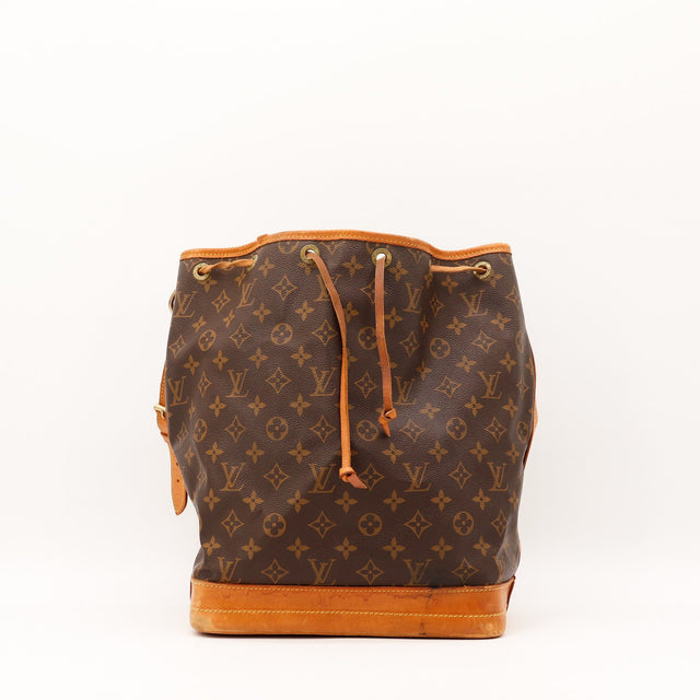 Sac Louis Vuitton Noé GM toile Monogram marron vue de face occasion authentique — AMANA Vintage