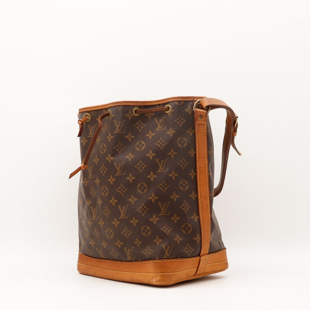 Sac seau Louis Vuitton Noé GM Monogramme vue de dos occasion authentique — AMANA Vintage