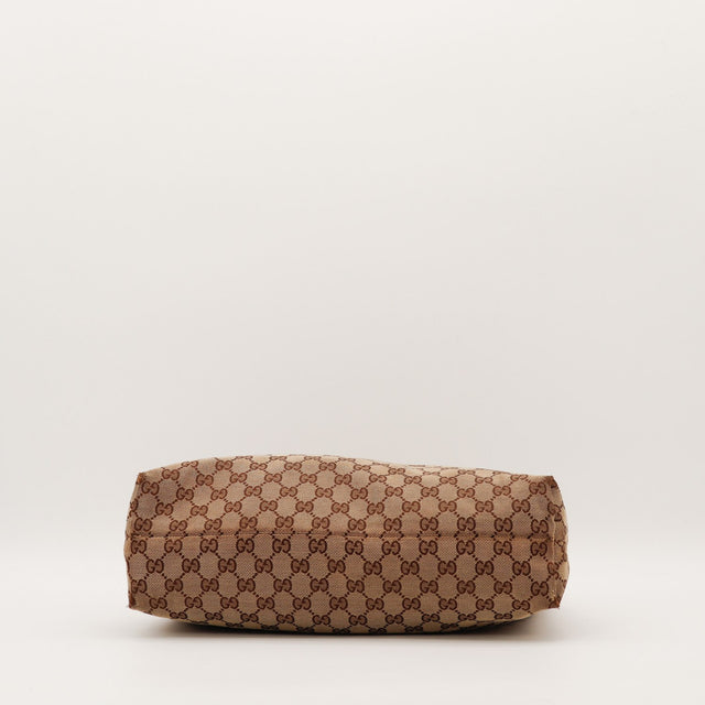 Hobo Gucci vue du fond toile monogrammée occasion — AMANA Vintage