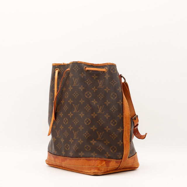 Sac seau Louis Vuitton Noé GM Monogram vue de dos occasion authentique — AMANA Vintage