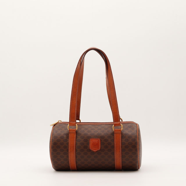 Sac Céline Papillon toile Macadam marron vue de face occasion authentique — AMANA Vintage