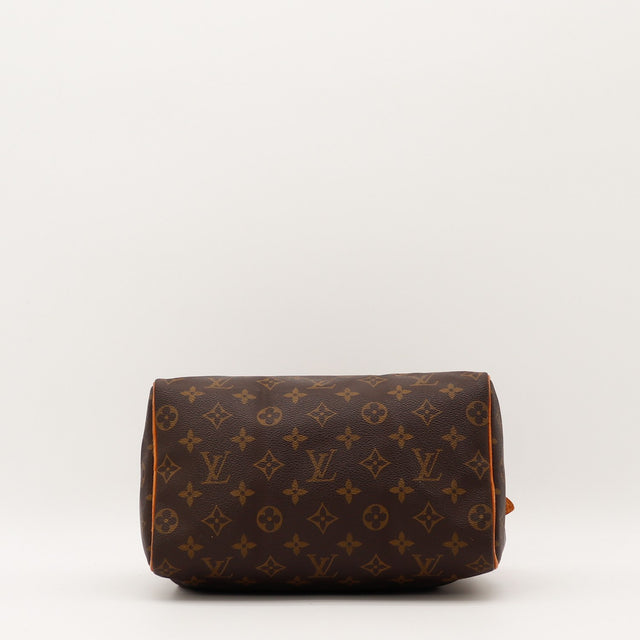 Détail de la doublure Louis Vuitton Speedy 25 Toile Monogramme occasion authentique — AMANA Vintage