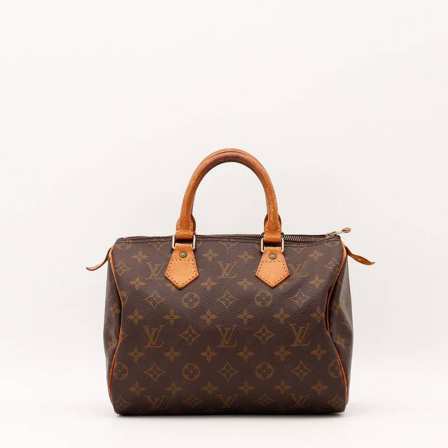 Vue de face Louis Vuitton Speedy 25 Toile Monogramme occasion authentique — AMANA Vintage