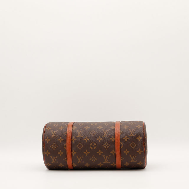 Détail fermeture éclair et tirette dorée Louis Vuitton Papillon 30 — AMANA Vintage