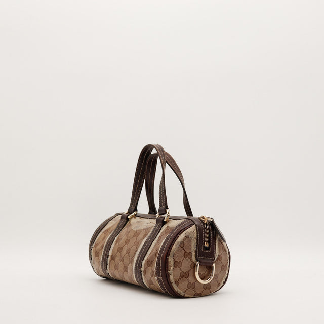 Sac Gucci Boston GG Crystal vue de trois quarts dos — AMANA Vintage