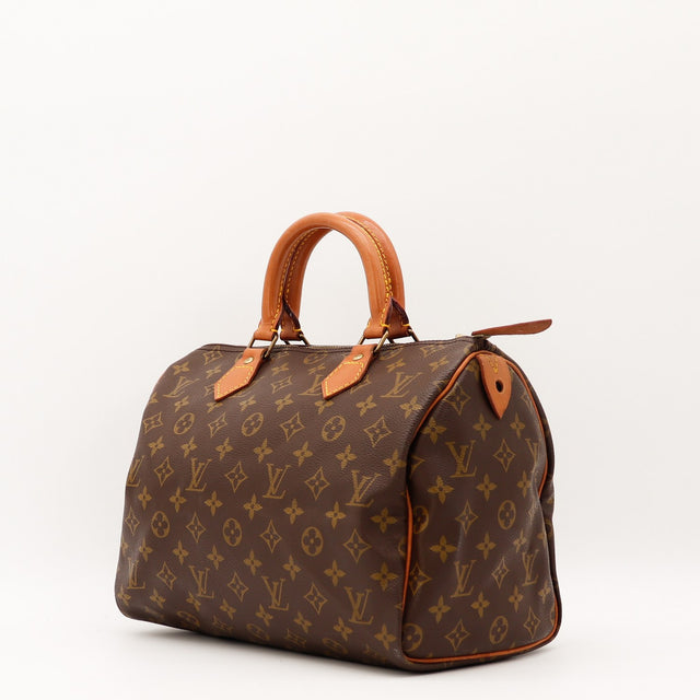 Vue de dos Louis Vuitton Speedy 30 Toile Monogramme occasion authentique — AMANA Vintage