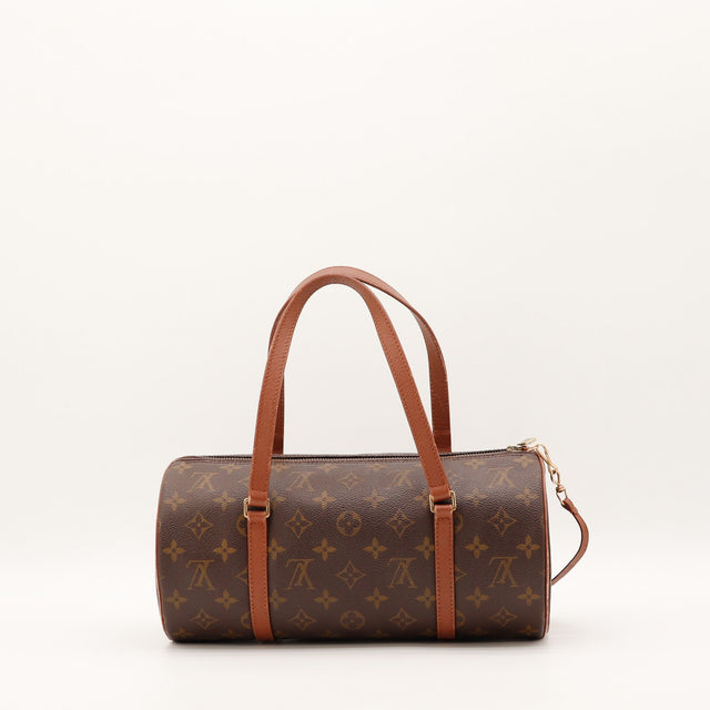 Pochette cylindrique assortie Louis Vuitton Papillon 30 toile Monogram — AMANA Vintage