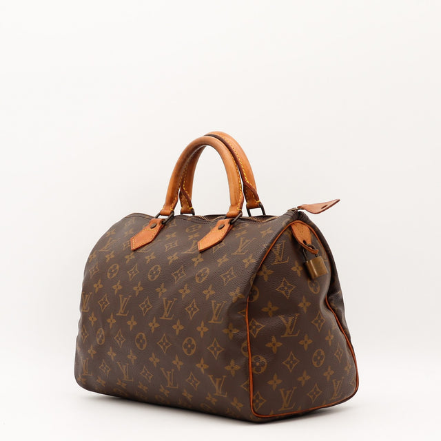 Vue de dos Louis Vuitton Speedy 30 Toile Monogramme occasion authentique — AMANA Vintage