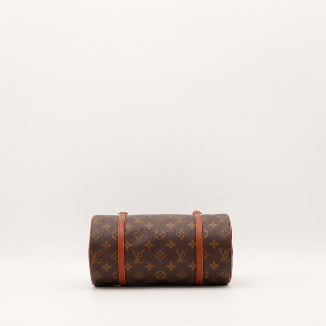 Détail fermeture éclair et curseur doré Louis Vuitton Papillon 26 — AMANA Vintage