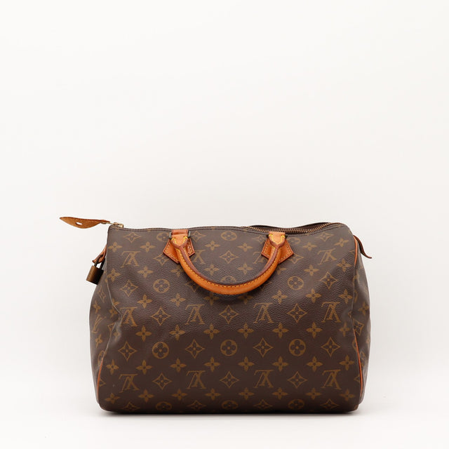 Vue du dessus Louis Vuitton Speedy 30 Toile Monogramme occasion authentique — AMANA Vintage