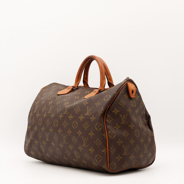 Vue de dos Louis Vuitton Speedy 35 Toile Monogramme occasion authentique — AMANA Vintage