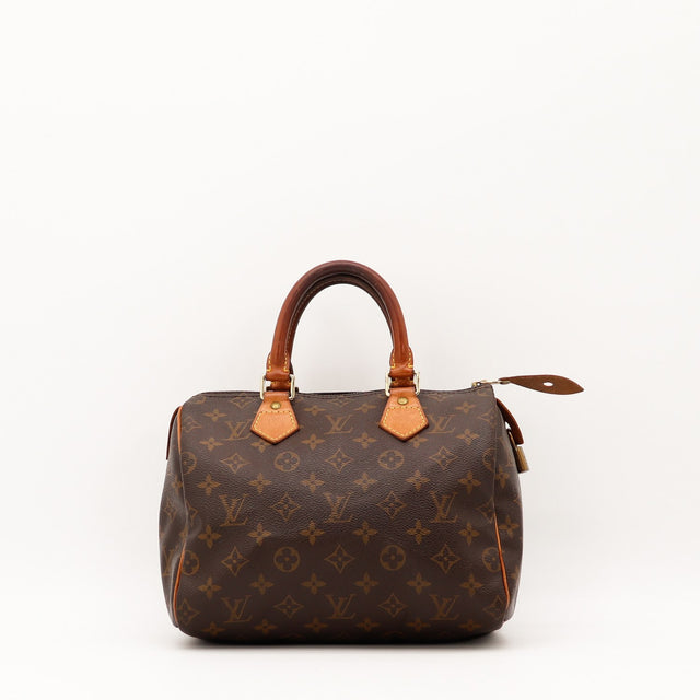 Vue de face Louis Vuitton Speedy 25 Toile Monogramme occasion authentique — AMANA Vintage