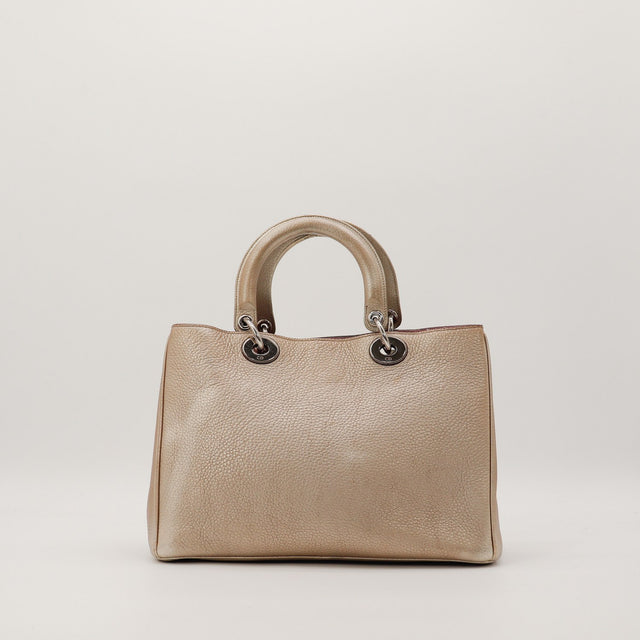 Face arrière Dior Diorissimo cuir taupe occasion — AMANA Vintage